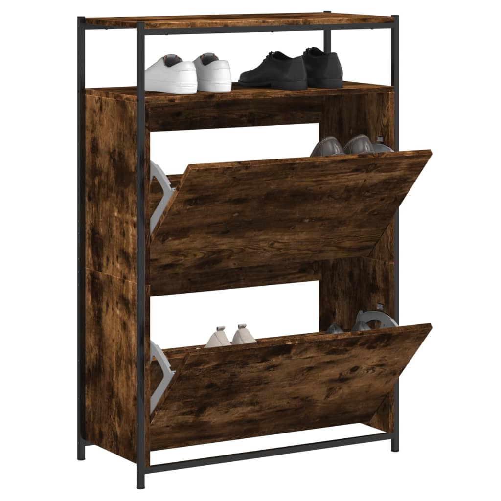 Schuhschrank Räuchereiche 75 cm