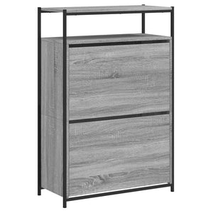 Schuhschrank Grau Sonoma 75x34x112 cm