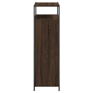 Schuhschrank Braun Eichenoptik 75x34x112 cm