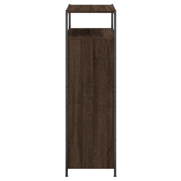 Schuhschrank Braun Eichenoptik 75x34x112 cm