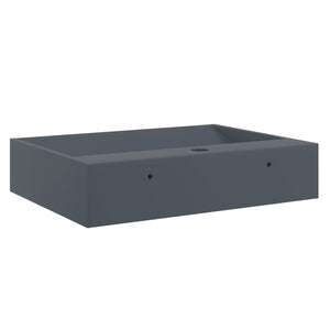 Waschbecken 50x38x11 cm Mineralguss/Marmorguss Anthrazit