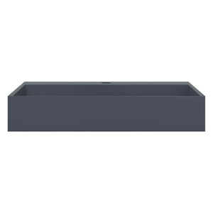 Waschbecken 60x38x11 cm Mineralguss/Marmorguss Anthrazit