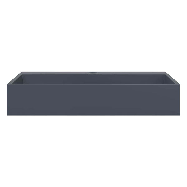 Waschbecken 60x38x11 cm Mineralguss/Marmorguss Anthrazit