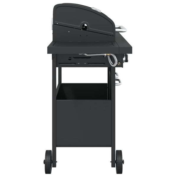 Gasgrill mit 4 Flammen, Schwarz