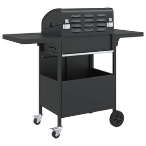 Gasgrill mit 4 Flammen, Schwarz