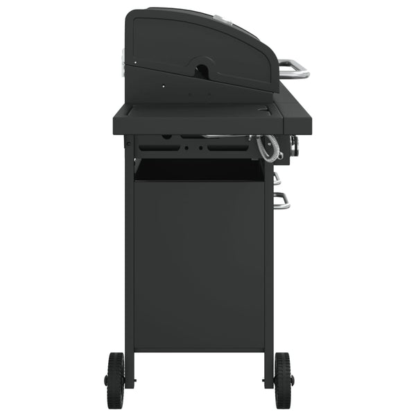 Gasgrill mit 7 Flammen, Schwarz