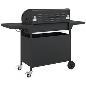 Gasgrill mit 7 Flammen, Schwarz