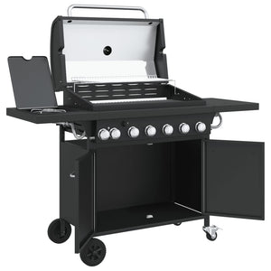 Gasgrill mit 7 Flammen, Schwarz