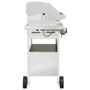 Gasgrill mit 4 Flammen Edelstahl