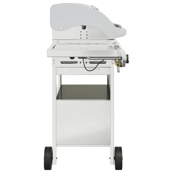 Gasgrill mit 4 Flammen Edelstahl