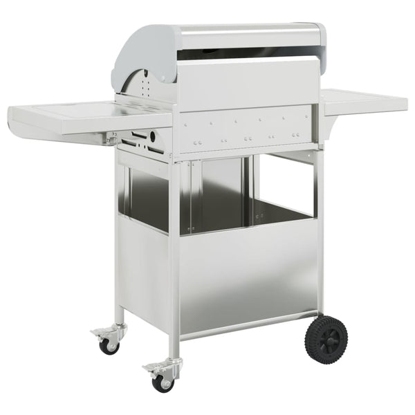 Gasgrill mit 4 Flammen Edelstahl