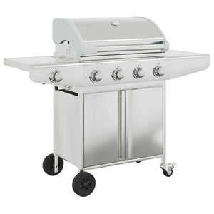 Edelstahl Gasgrill mit 5 Flammen