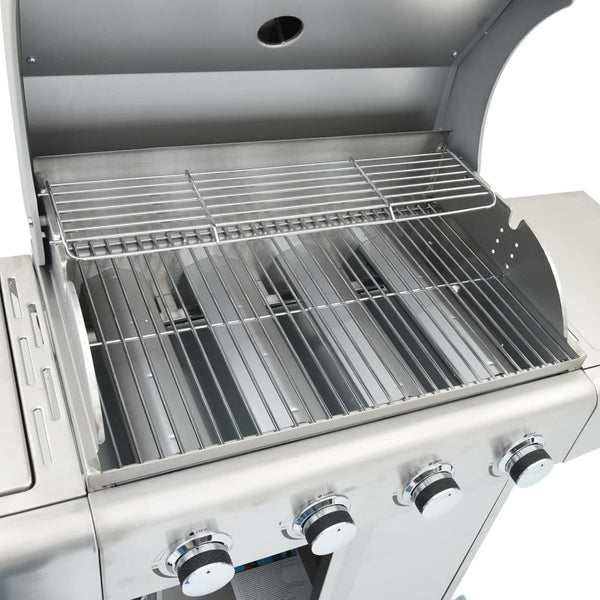 Edelstahl Gasgrill mit 5 Flammen