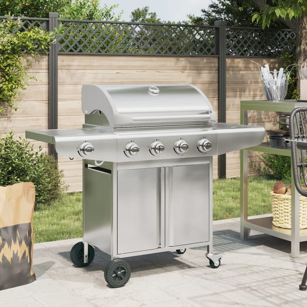 Edelstahl Gasgrill mit 5 Flammen