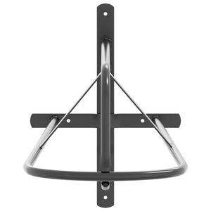 Sattelhalter Wandmontage Schwarz Eisen