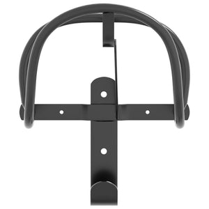 Trensenhalter Wandmontage Schwarz Eisen