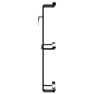 Fass-Hindernis-Halter 2 Stk. Schwarz Stahl