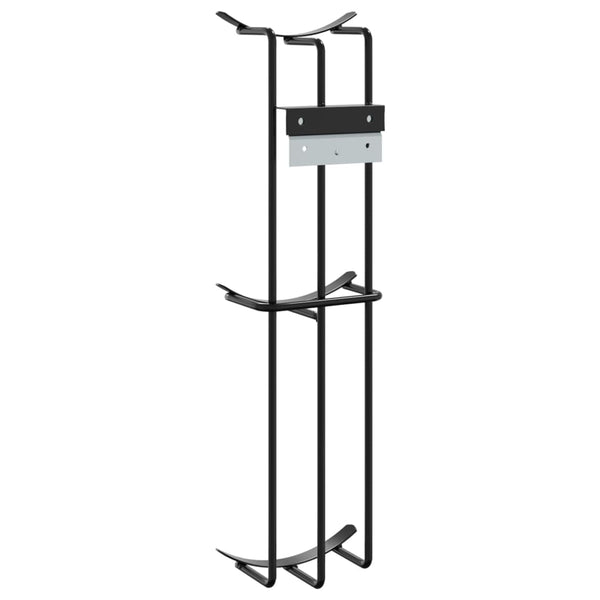 Fass-Hindernis-Halter 2 Stk. Schwarz Stahl