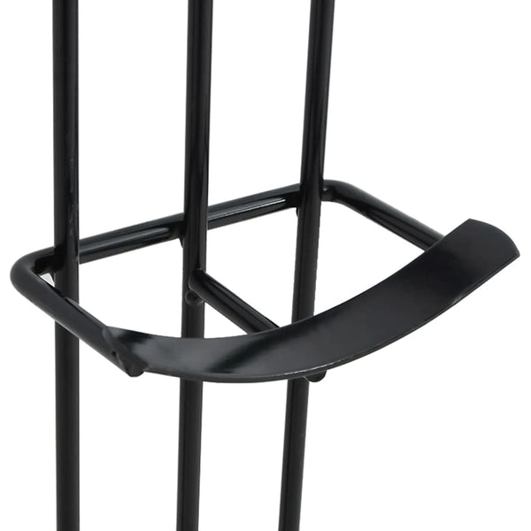 Fass-Hindernis-Halter 2 Stk. Schwarz Stahl