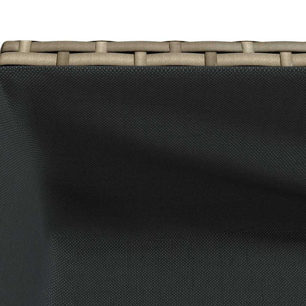 vidaXL Jardinière avec étagère en poly rotin gris