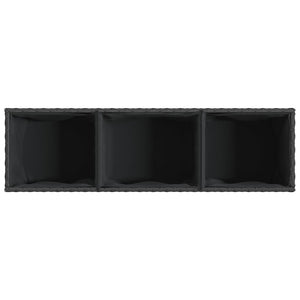 Hochbeet Schwarz mit Rollen, 107cm
