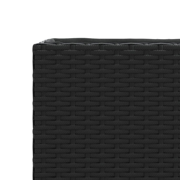 Hochbeet Schwarz mit Rollen, 107cm