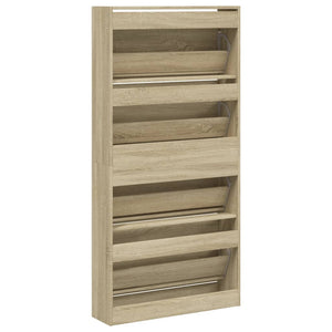 Schuhschrank Sonoma Eiche, 4 Klappen