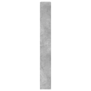 vidaXL Meuble à chaussures 4 abattants gris béton 80x21x163,5 cm