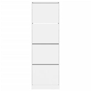 Weißer Schuhschrank mit 4 Klappen