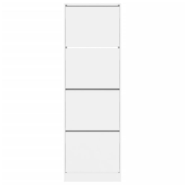 Weißer Schuhschrank mit 4 Klappen