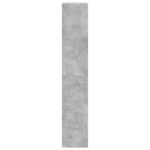 vidaXL Armoire à chaussures avec 4 abattants gris béton 60x34x187,5 cm