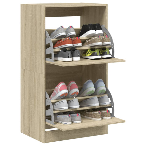 Schuhschrank Sonoma Eiche, 2 Klappen