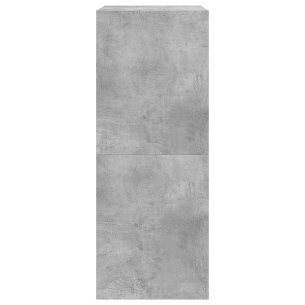 vidaXL Meuble à chaussures à 2 abattants Gris béton 60x42x108 cm