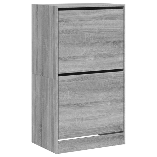 Schuhschrank Grau Sonoma 60x42x108 cm