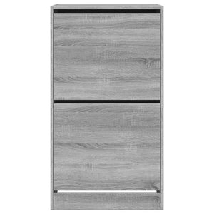 Schuhschrank Grau Sonoma 60x42x108 cm