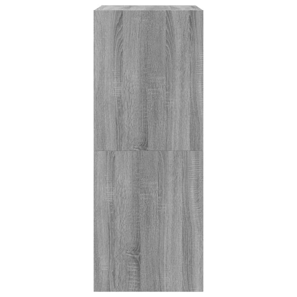 Schuhschrank Grau Sonoma 60x42x108 cm