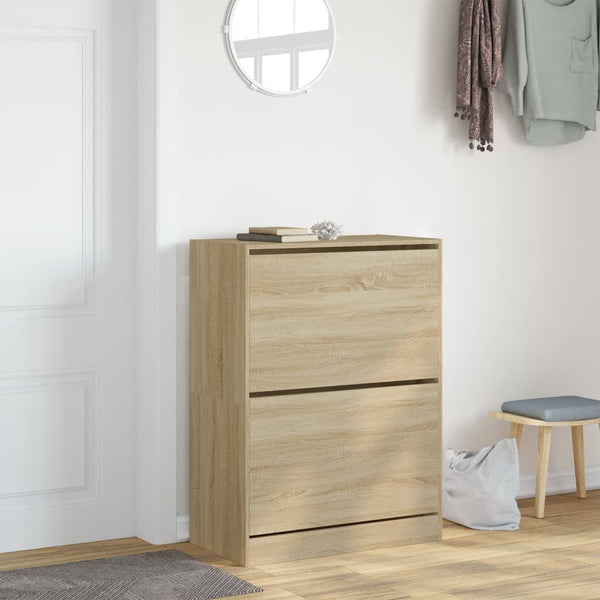 Schuhschrank Sonoma-Eiche, 80 cm