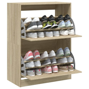 Schuhschrank Sonoma-Eiche, 80 cm