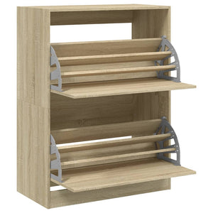 Schuhschrank Sonoma-Eiche, 80 cm