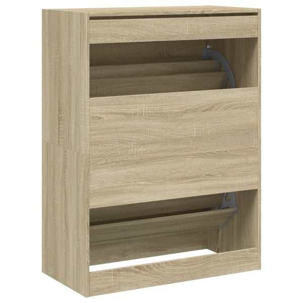 Schuhschrank Sonoma-Eiche, 80 cm