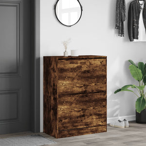 Schuhschrank Räuchereiche mit 2 Klappen