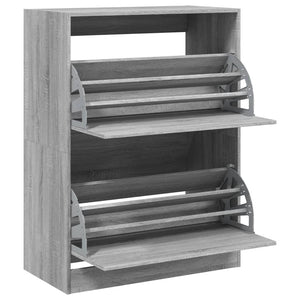 Schuhschrank Grau Sonoma 80x42x108 cm