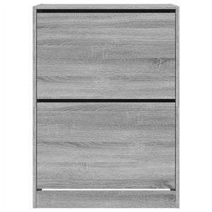 Schuhschrank Grau Sonoma 80x42x108 cm