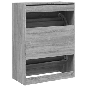 Schuhschrank Grau Sonoma 80x42x108 cm