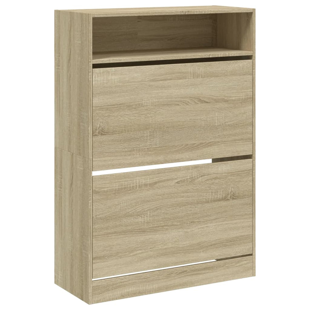 Schuhschrank Sonoma-Eiche mit 2 Klappen