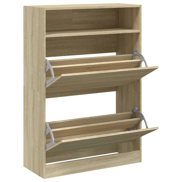 Schuhschrank Sonoma-Eiche mit 2 Klappen