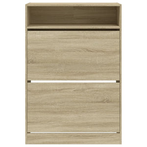 Schuhschrank Sonoma-Eiche mit 2 Klappen