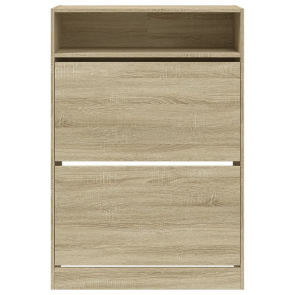 Schuhschrank Sonoma-Eiche mit 2 Klappen
