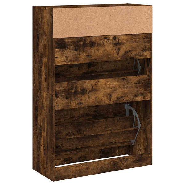 Schuhschrank Räuchereiche mit 2 Klappen