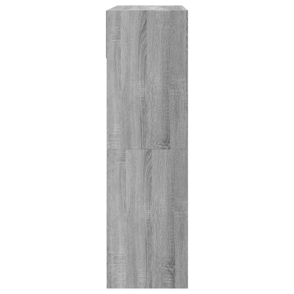 Schuhschrank Grau Sonoma 80x34x116 cm